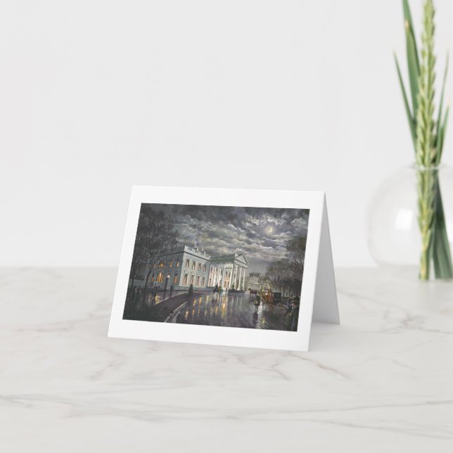 Cartão Paul McGehee "The White House by Moonlight" Card (Frente)