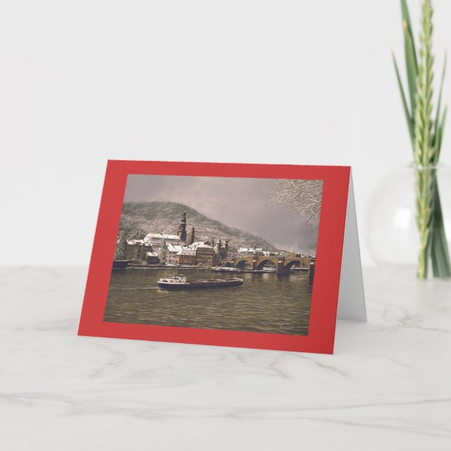 Cartão Paul McGehee "Winter in Heidelberg" (alemão (Frente)