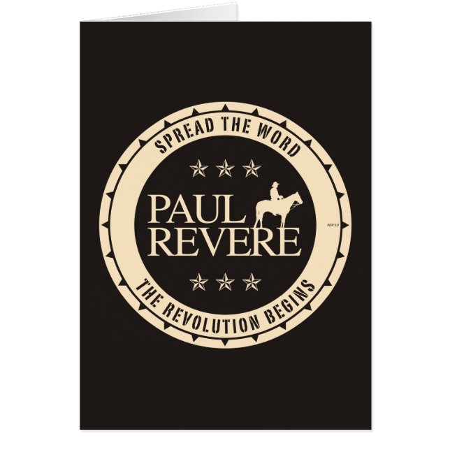 Cartão Paul Revere (Frente)