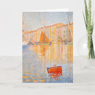 Cartão Paul Signac - A Boia Vermelha, Saint-Tropez