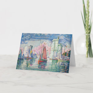 Cartão Paul Signac - Entrada de La Rochelle Harbor