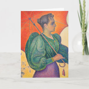 Cartão Paul Signac - Mulher com Parasol