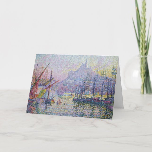 Cartão Paul Signac - Notre-Dame-de-la-Garde, Marselha (Frente)