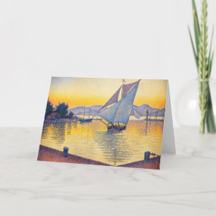 Cartão Paul Signac - O Porto ao Pôr do Sol, Ópera 236