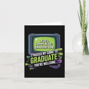 Cartão Pausou Meu Jogo Para O Formando Gamer Cl Do Gradua