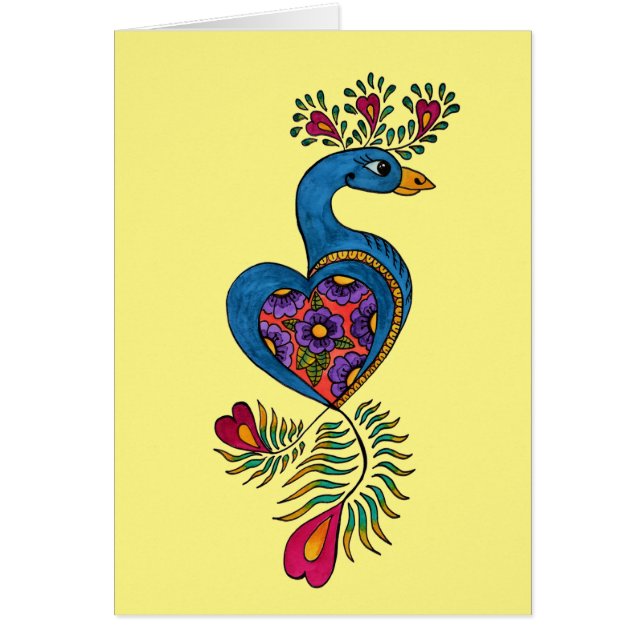 Cartão Pavão (Frente)