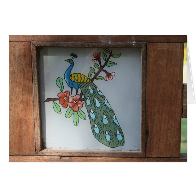 Cartão Pavão (Frente Horizontal)