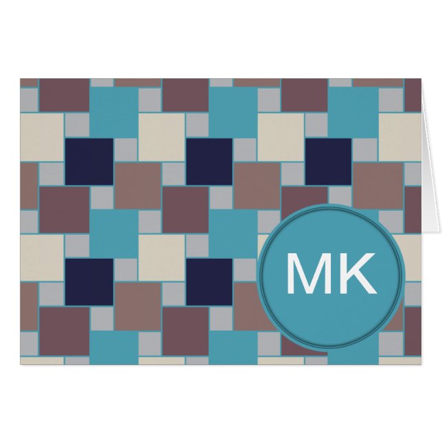 Cartão Pavão na praia (Frente Horizontal)