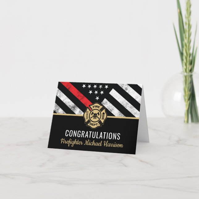 Cartão Pavilhão da Linha Vermelha da Academia de Bombeiro (Frente)