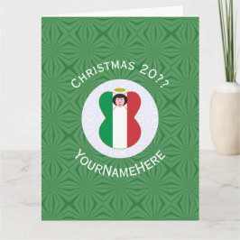 Cartão Pavilhão italiano Angel Personalizado