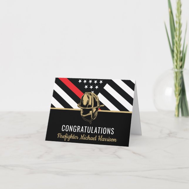 Cartão Pavilhão Vermelho da Academia de Fogo de Graduação (Frente)