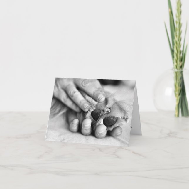 Cartão Paw and Hand Card (Frente)