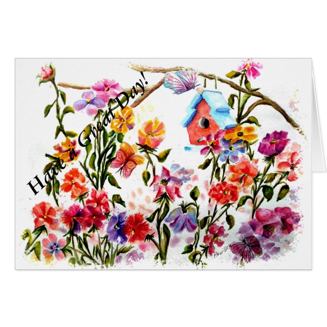 CARTÃO PAW IMPRIME CASA DE AVES (Frente Horizontal)