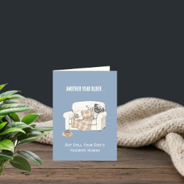 Cartão Paw Print Pattern Birthday Card