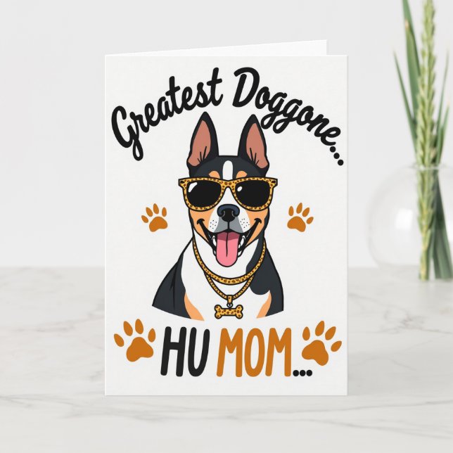 Cartão Paw Print Pattern Cool Canine Card (Frente)