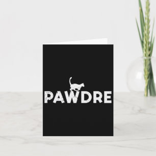 Cartão Pawdre Cat Pai Pele com pelo Pau Dia de os pais Pe