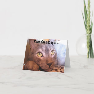 Cartão Paws For Thought Eyes