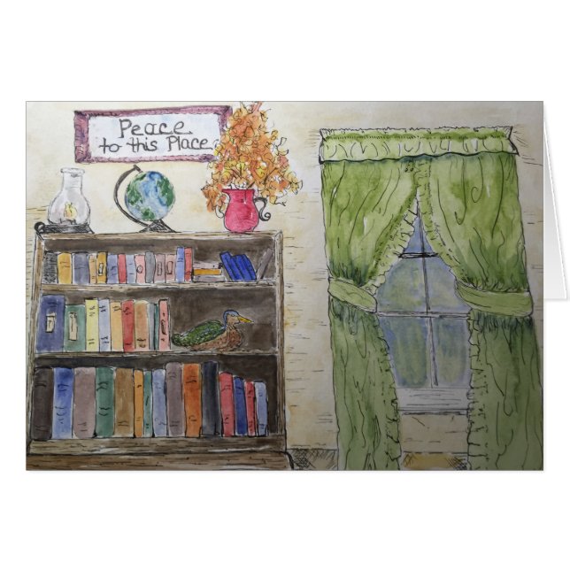 Cartão Paz a este lugar (Frente Horizontal)