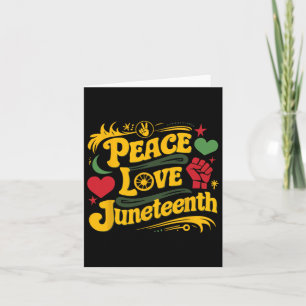 Cartão Paz Amor 1865 Dia da Independência Negro