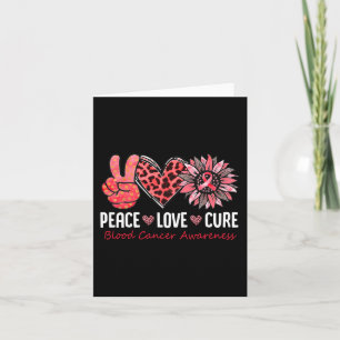 Cartão Paz Amor Curva Cancer Sanguíneo Sensibilização Flu
