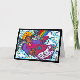 Cartão Paz, Amor e Chocolate Black Angel Card