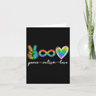 Cartão Paz Autismo Amor Infinito Símbolo Autismo Consciên