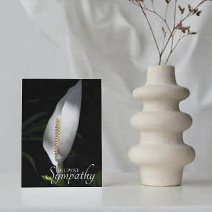 Cartão Paz Branca Lily Floral Simpatia