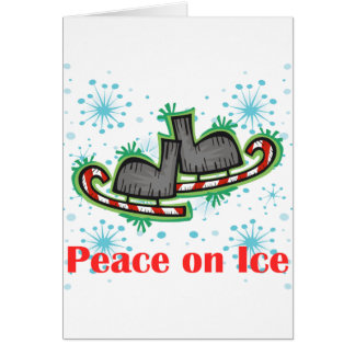 Cartão Paz de SkateChick no gelo