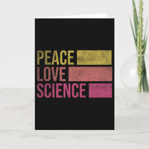 Cartão Paz Divertida Amor Ciência Amantes Matemática Quím