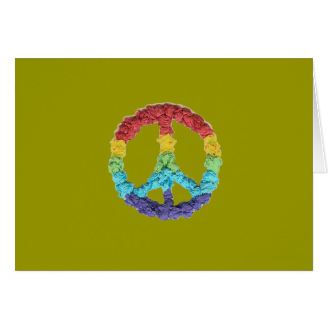 Cartão Paz dos gráficos do Kat do karaté (Frente horizontal)