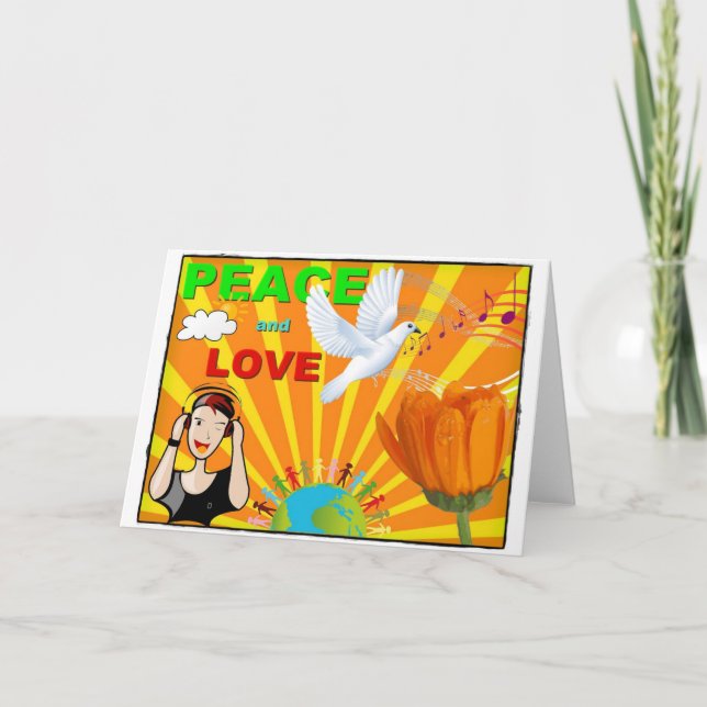 Cartão Paz e Amor (Frente)