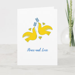 Cartão Paz e Amor