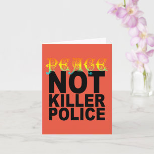 CARTÃO PAZ NÃO MATAR A POLÍCIA
