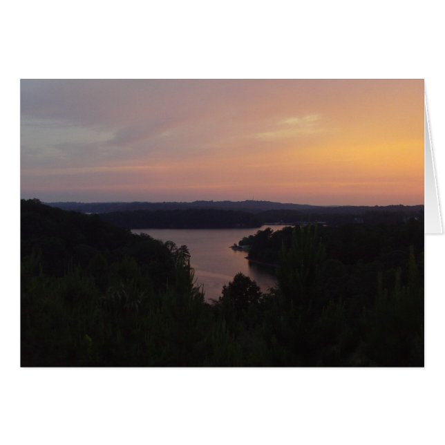 Cartão Paz no fim do dia (Frente Horizontal)