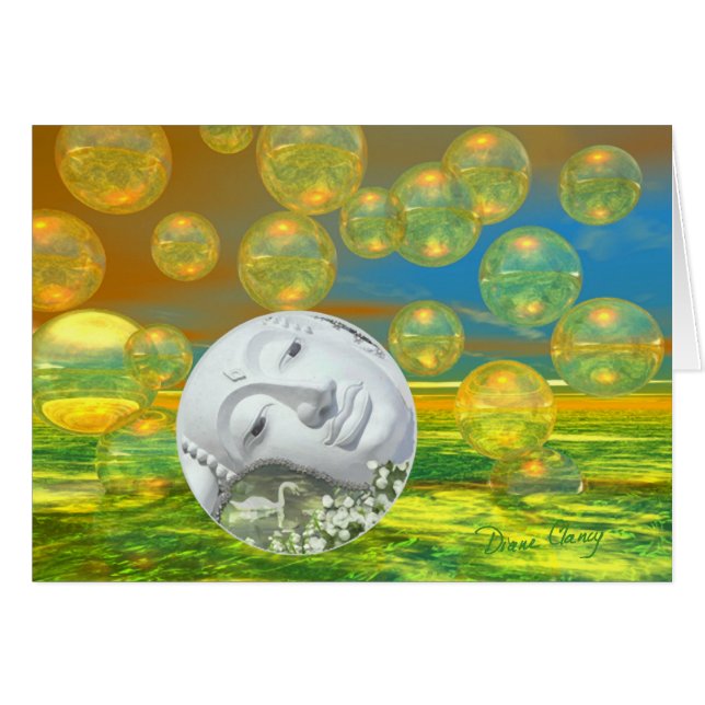 Cartão Paz - Ouro e Serenidade Esmeralda (Frente Horizontal)