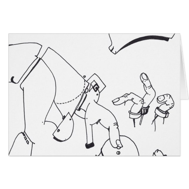 Cartão PDD Pequenos Desenhos Fracos Desenha Dedos Prostét (Frente Horizontal)