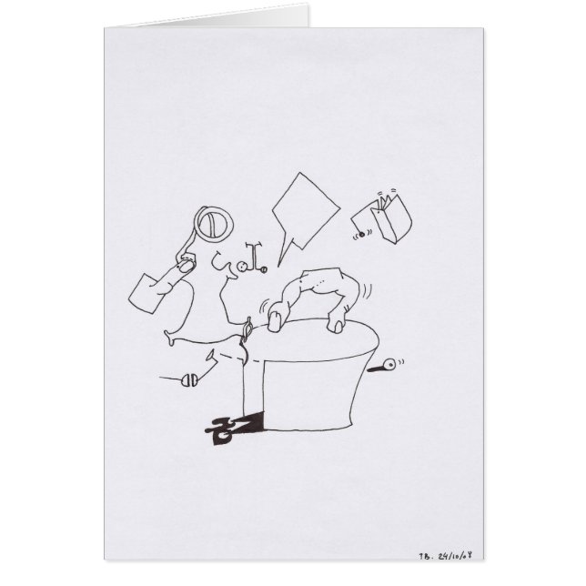 Cartão PDD Pequenos Desenhos Fracos Desenhos Superreais D (Frente)