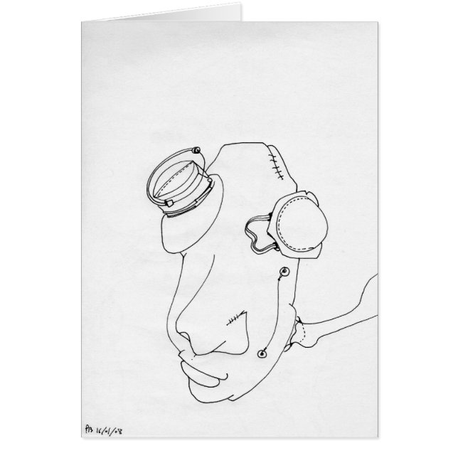 Cartão PDD Pequenos Desenhos Fracos Placa de Portas Ciber (Frente)