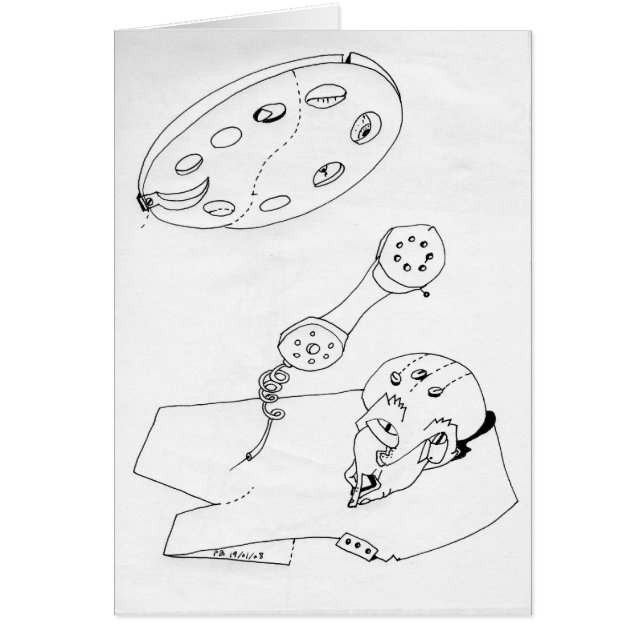 Cartão PDD Pequenos Desenhos Fracos Placa de Portas de Vi (Frente)