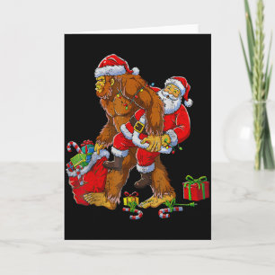 Cartão Pé Grande Sasquatch Para Homens Avô Meninos Crianç
