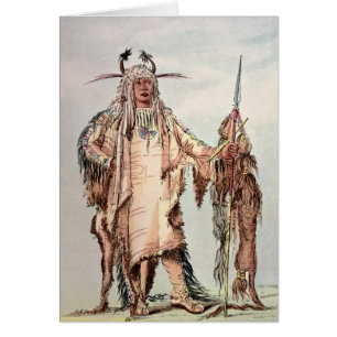 Cartão Pe-Toh-Xixi-Beijo indiano Blackfoot, os reforços