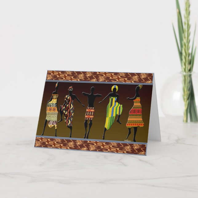Cartão Pé Tribal Africano (Frente)