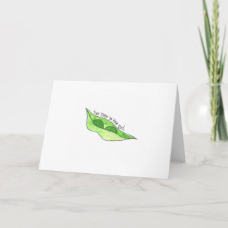 Cartão Pea Pod Twin Greeting Card