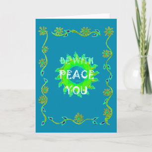 Cartão Peace Be with You Art Impressão