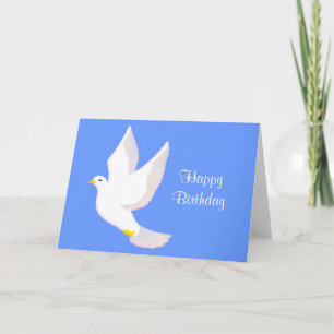 Cartão Peace Dove Birthday