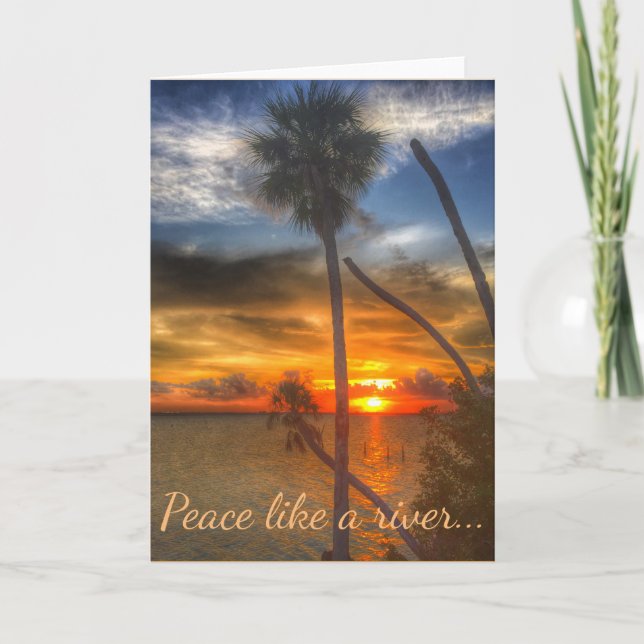 Cartão Peace Like a River note card (Frente)