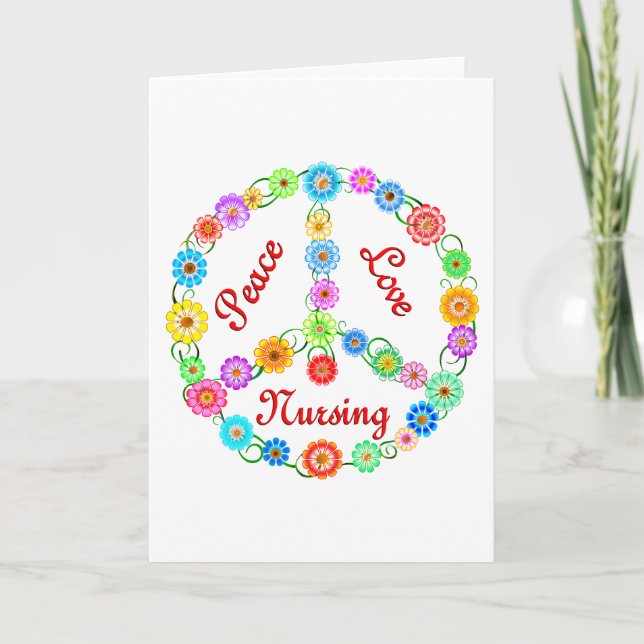 CARTÃO PEACE LOVE NURSING (Frente)