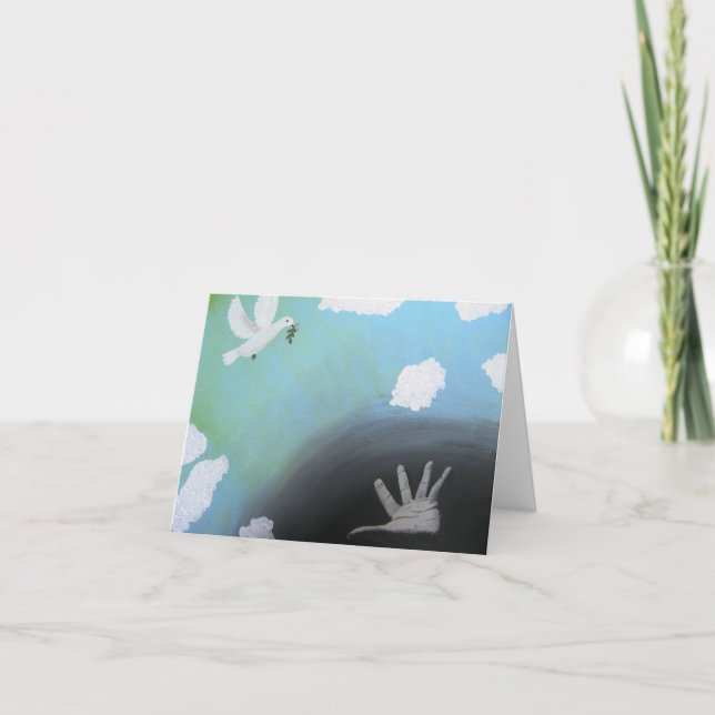 Cartão "Peace" Note Card from Canvas Justice (Frente)