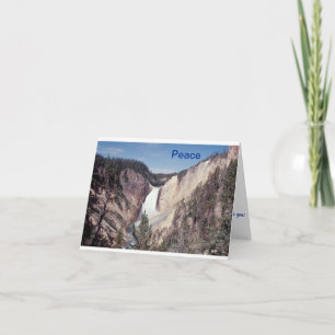 Cartão Peace notecard  Lower Falls