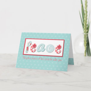 Cartão Peace, Religious Support and Encouragement, Scrapb